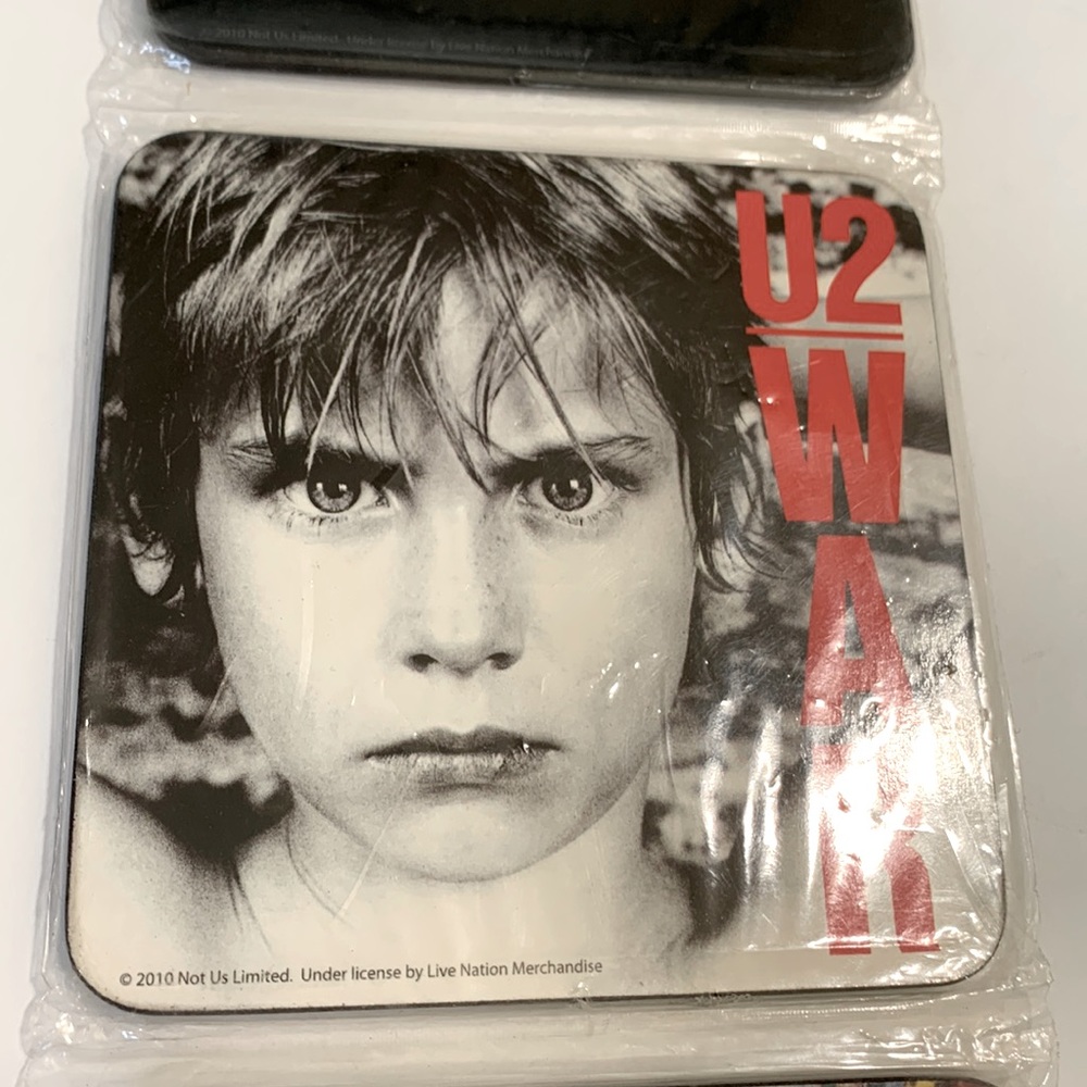 U2 Coaster Set collectible New